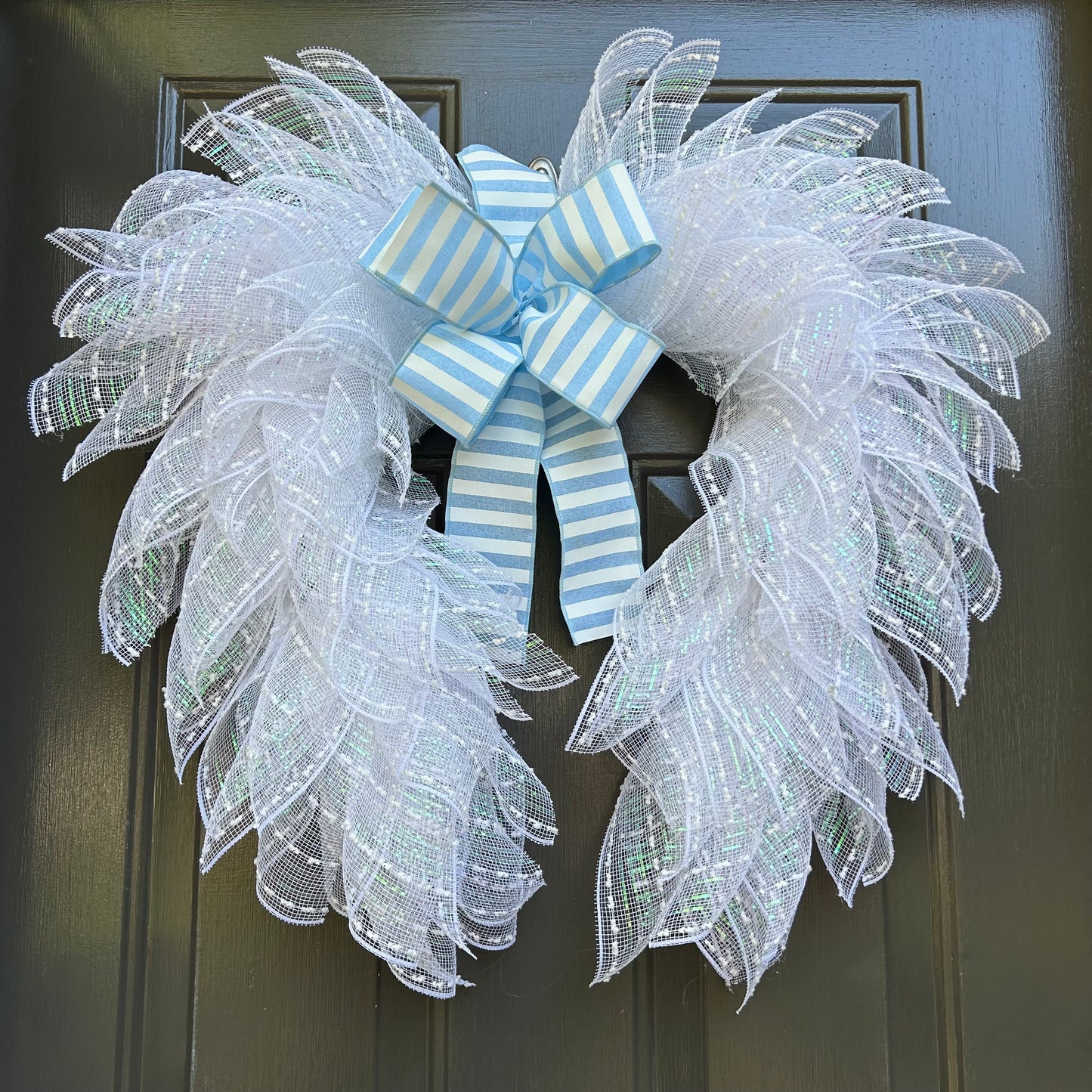 Angel Wings Wreath-Choose Your Bow