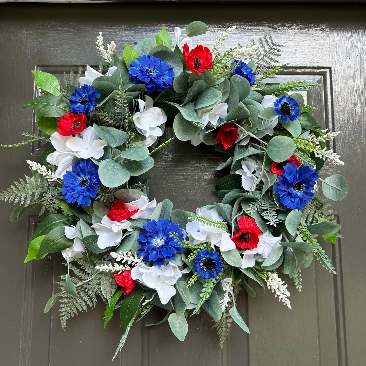 Patriotic Floral Wreath