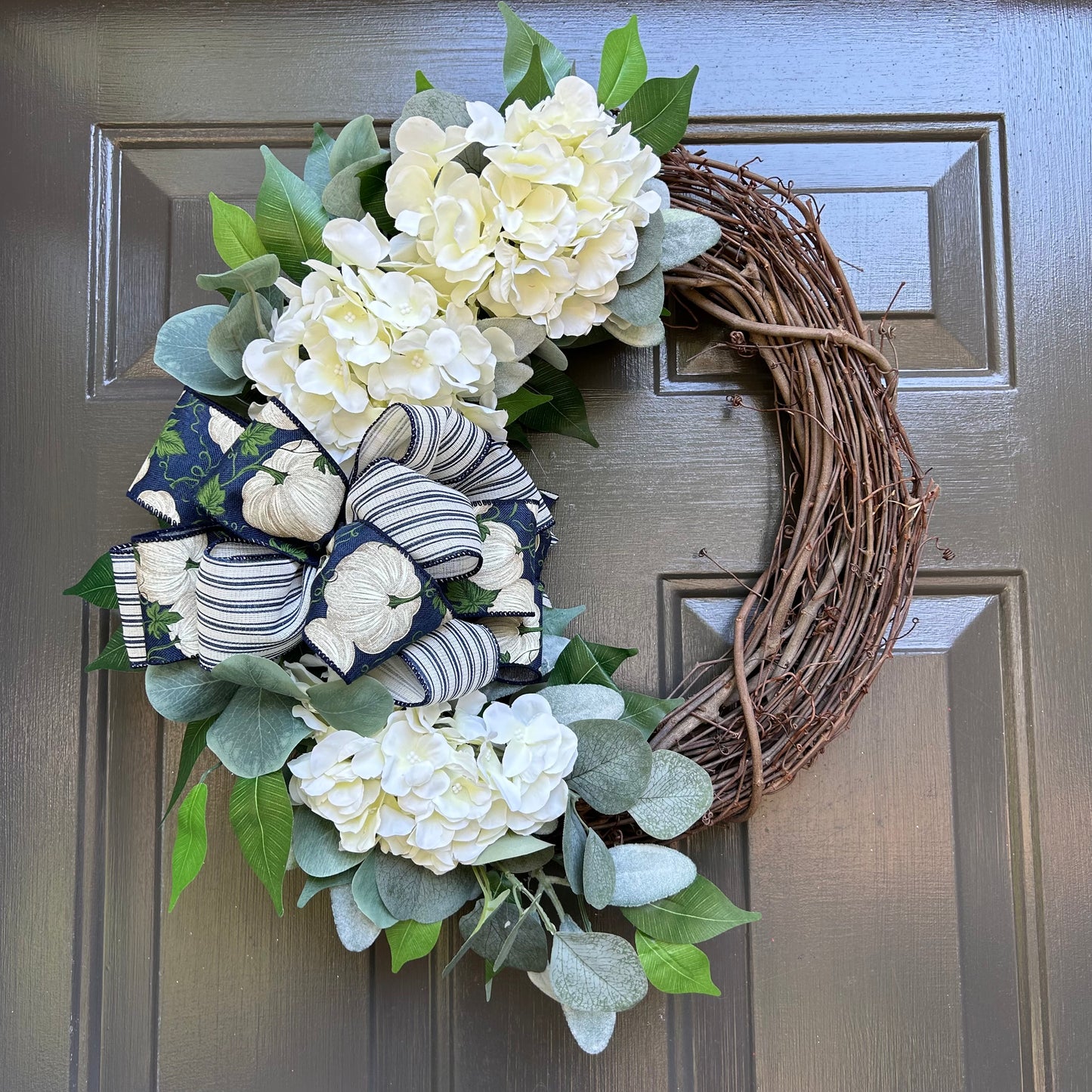 Everyday Wreath with Fall Bow