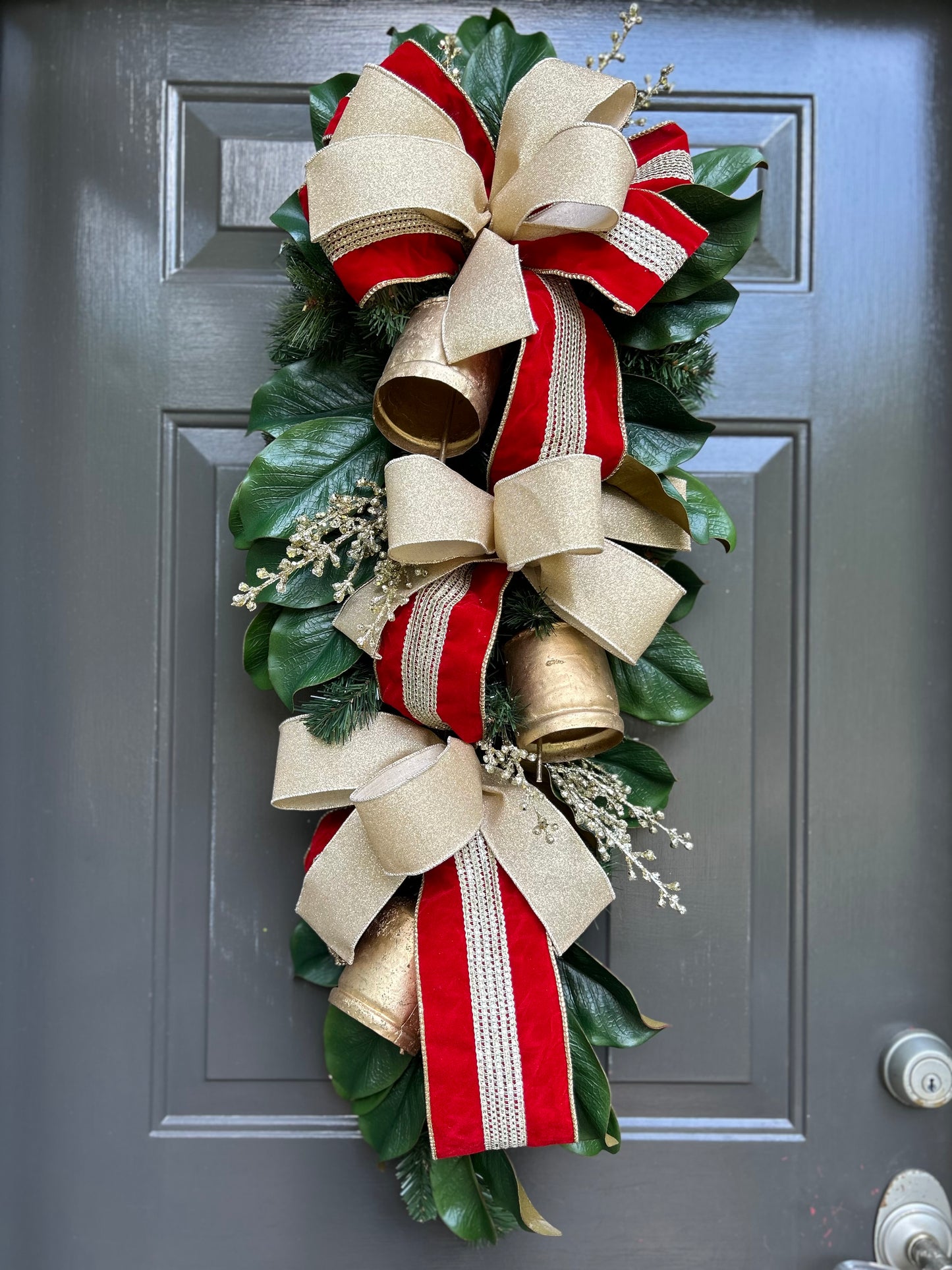 Large Double Door Christmas Swags