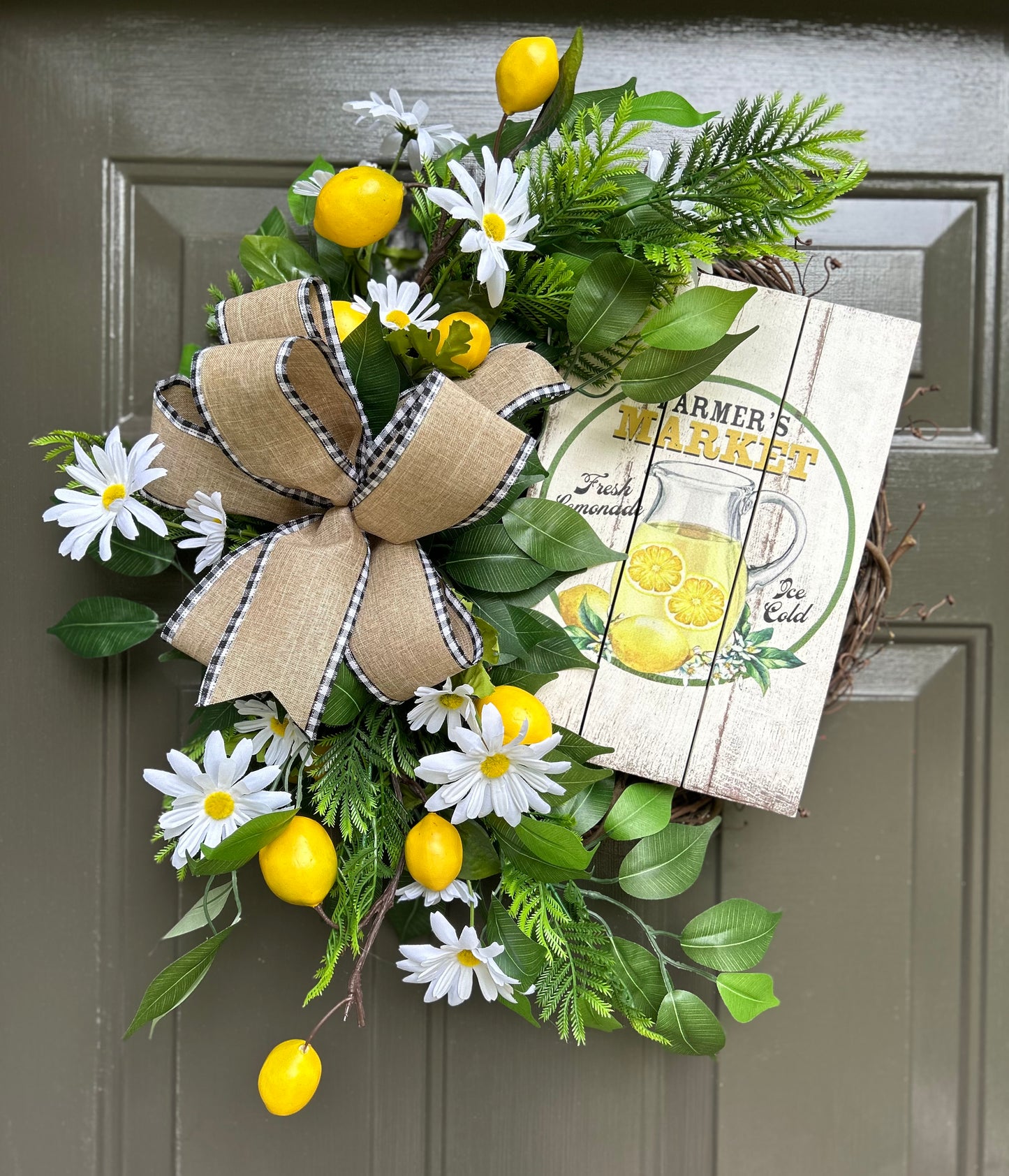 Summer Lemon Wreath