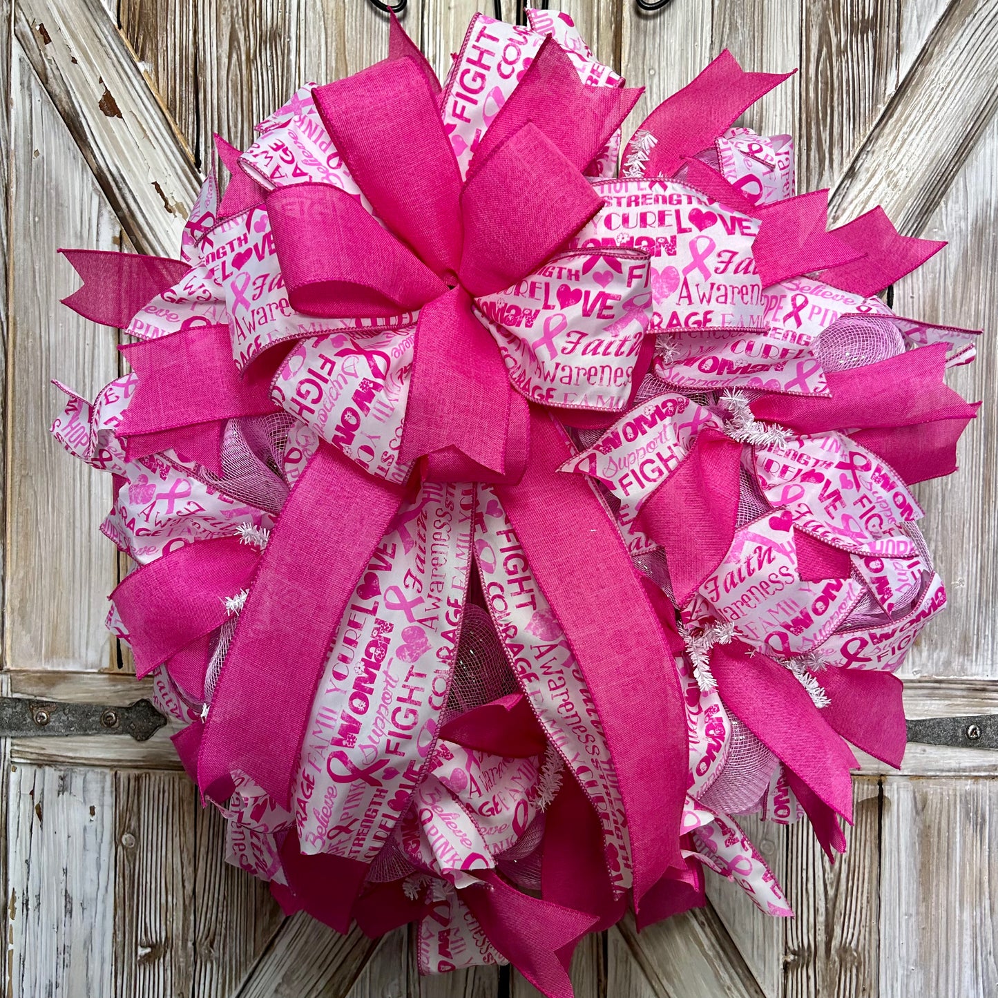 Cancer Awareness Wreath