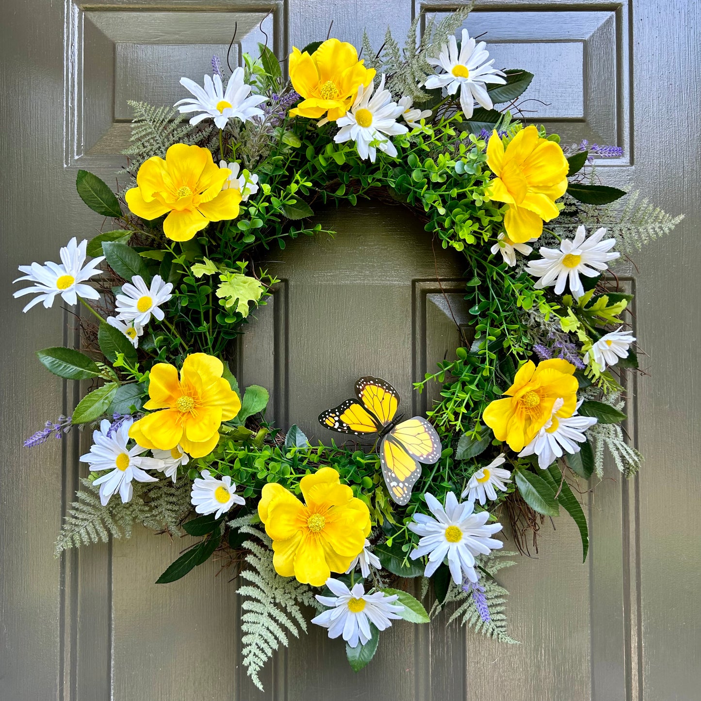 Summer Daisy Wreath